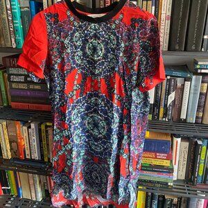 Hunter Bell silk red mini dress, size M